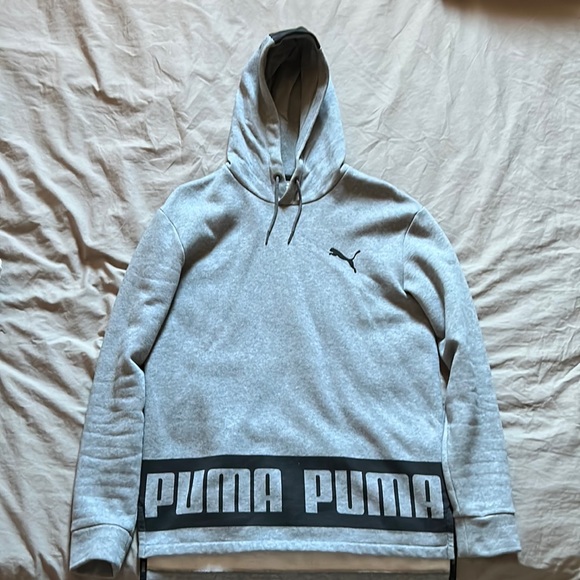 men’s small grey puma hoodie - Picture 2 of 4